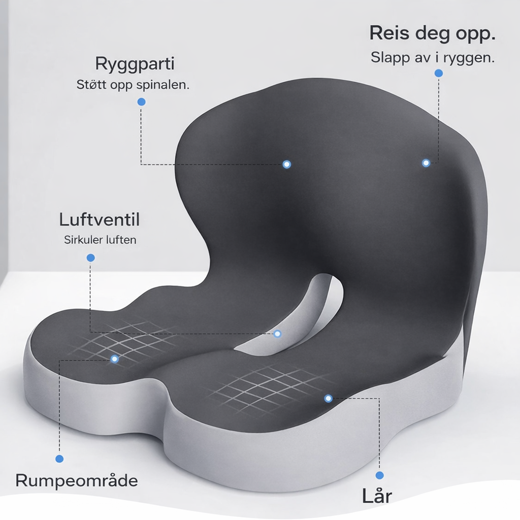 Ergonomisk Ryggstøttepute
