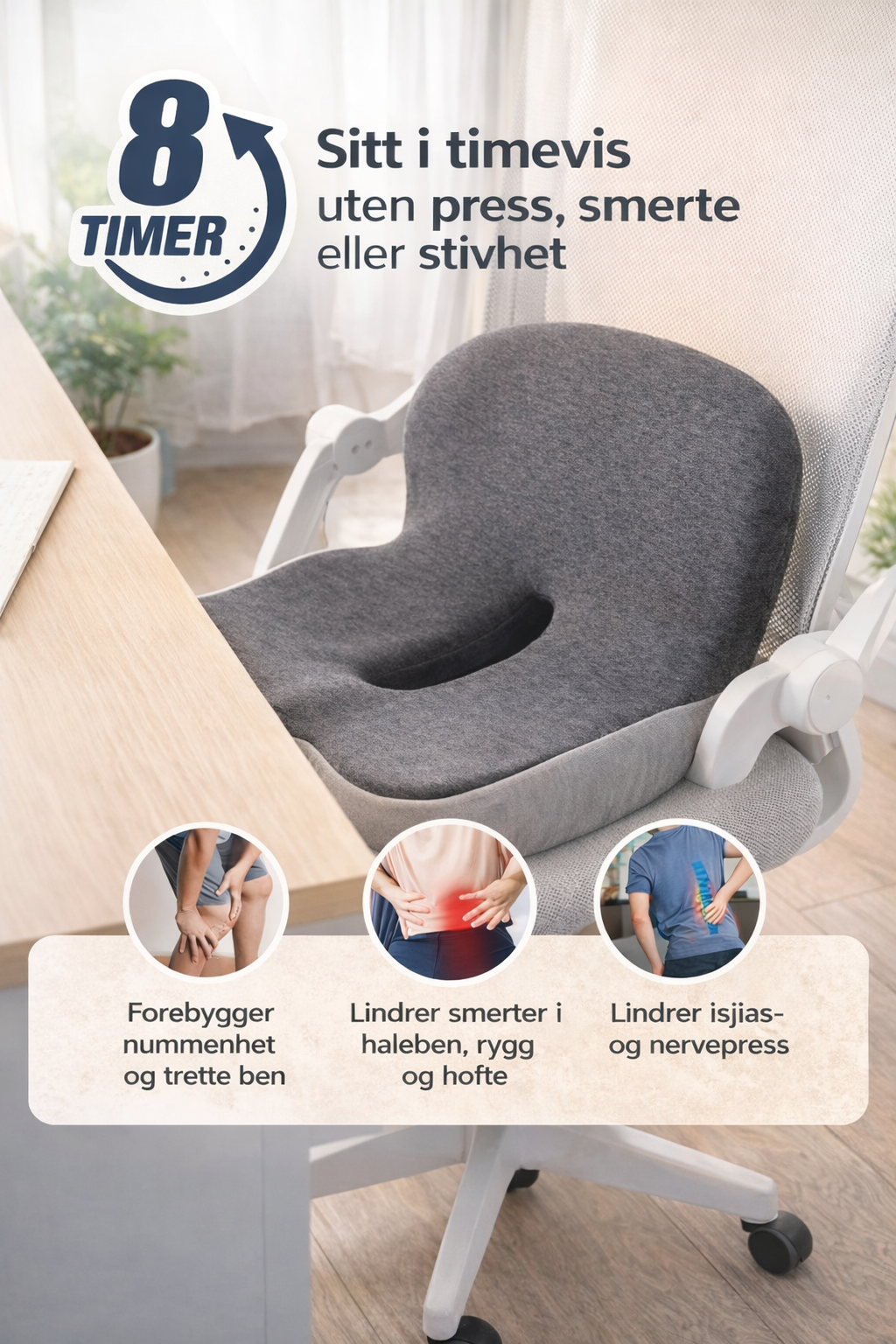 Ergonomisk Ryggstøttepute